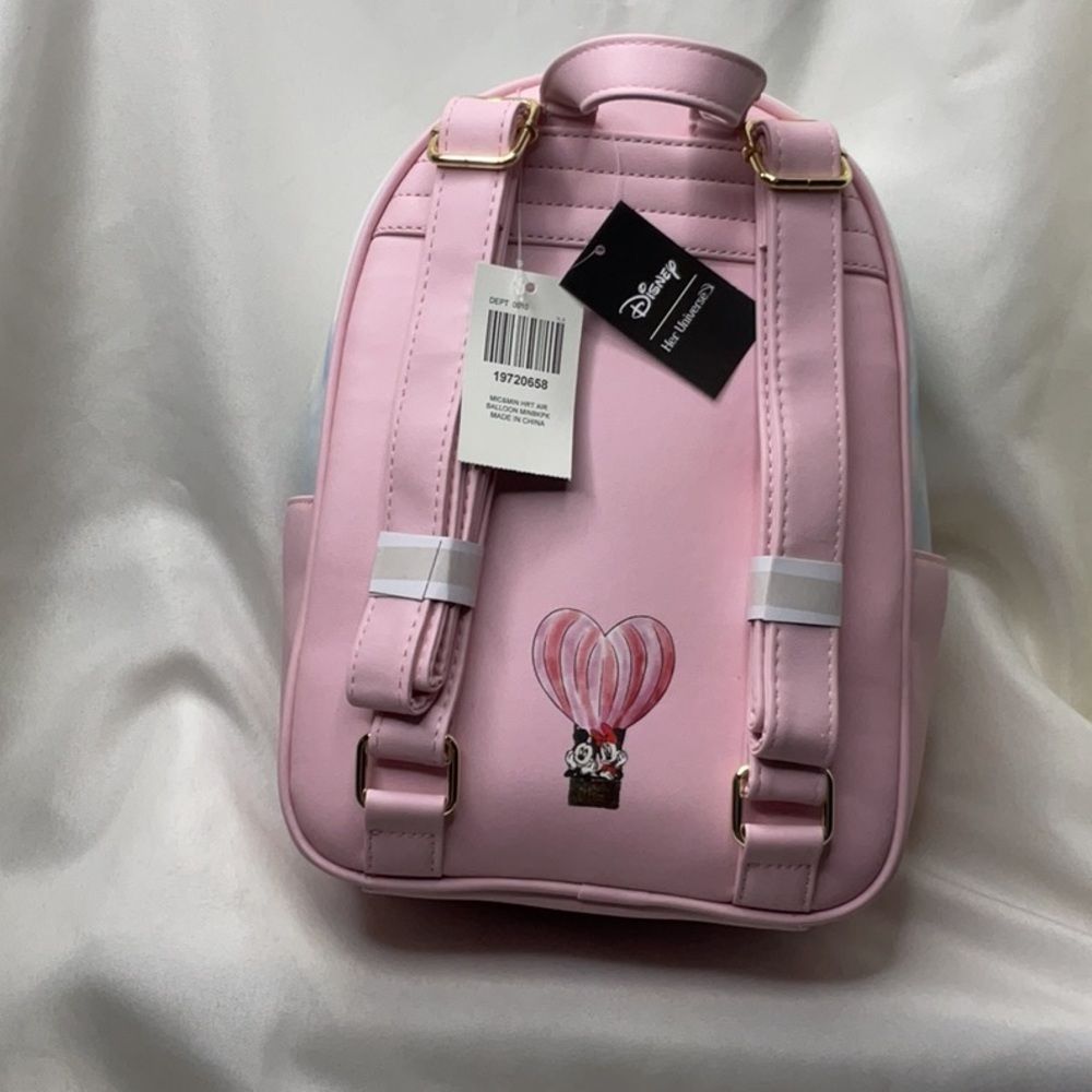 Loungefly Mickey and Minnie backpack - Picture 2 of 6
